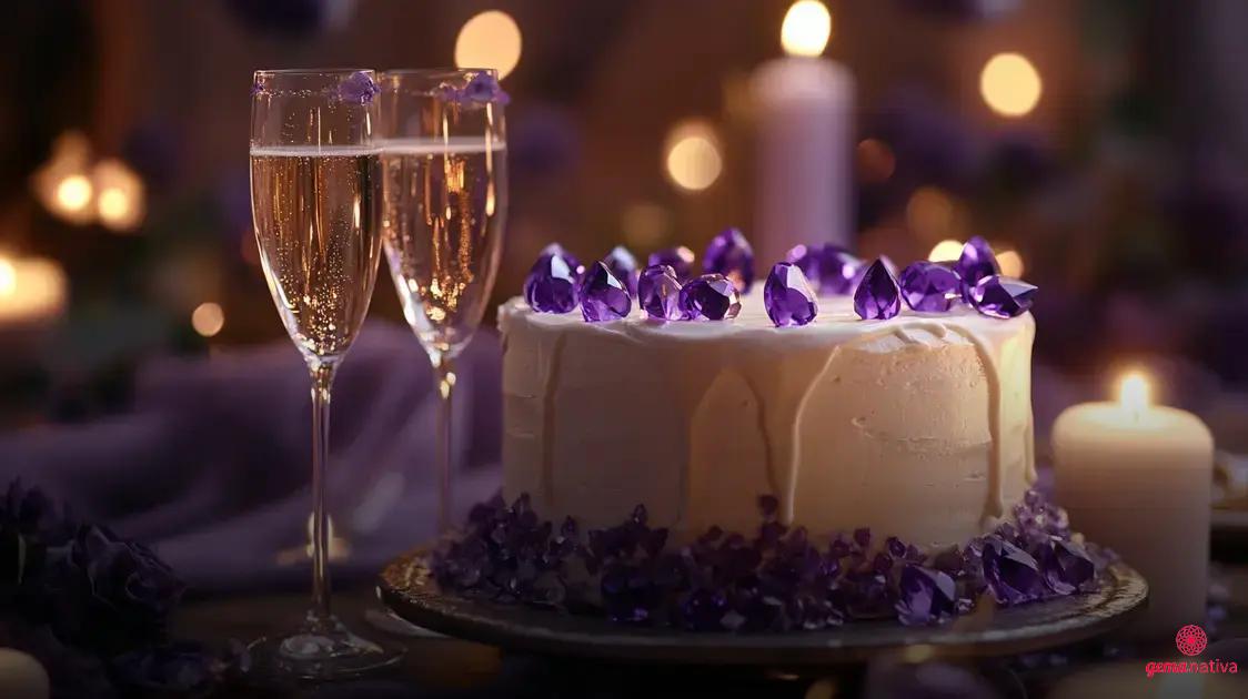 Bodas de 1 Ano: Celebre com a Ametista