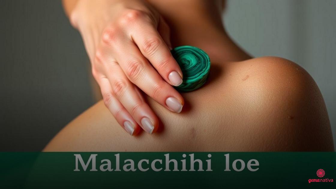 Como aplicar a Malaquita diretamente nas áreas doloridas Como aplicar a Malaquita diretamente nas áreas doloridas