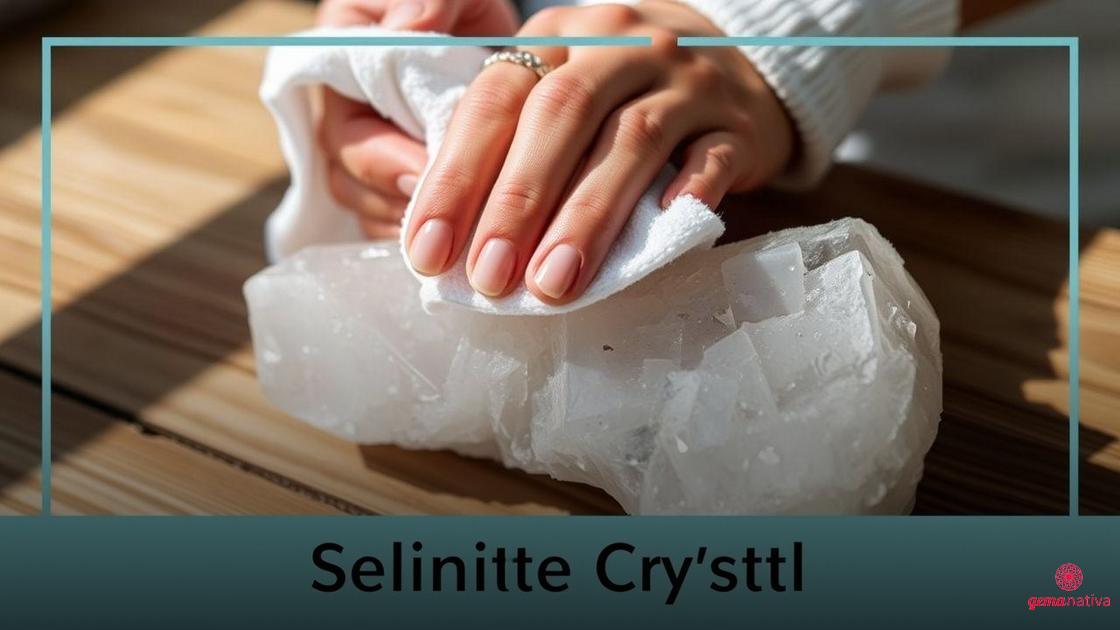 Cuidados ao manusear e limpar a Selenita Cuidados ao manusear e limpar a Selenita