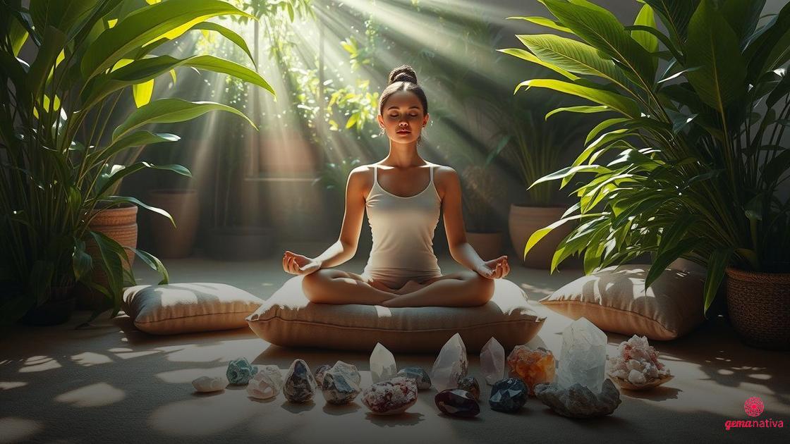 Benefícios da meditação guiada com cristais para a mente e o corpo Benefícios da meditação guiada com cristais para a mente e o corpo