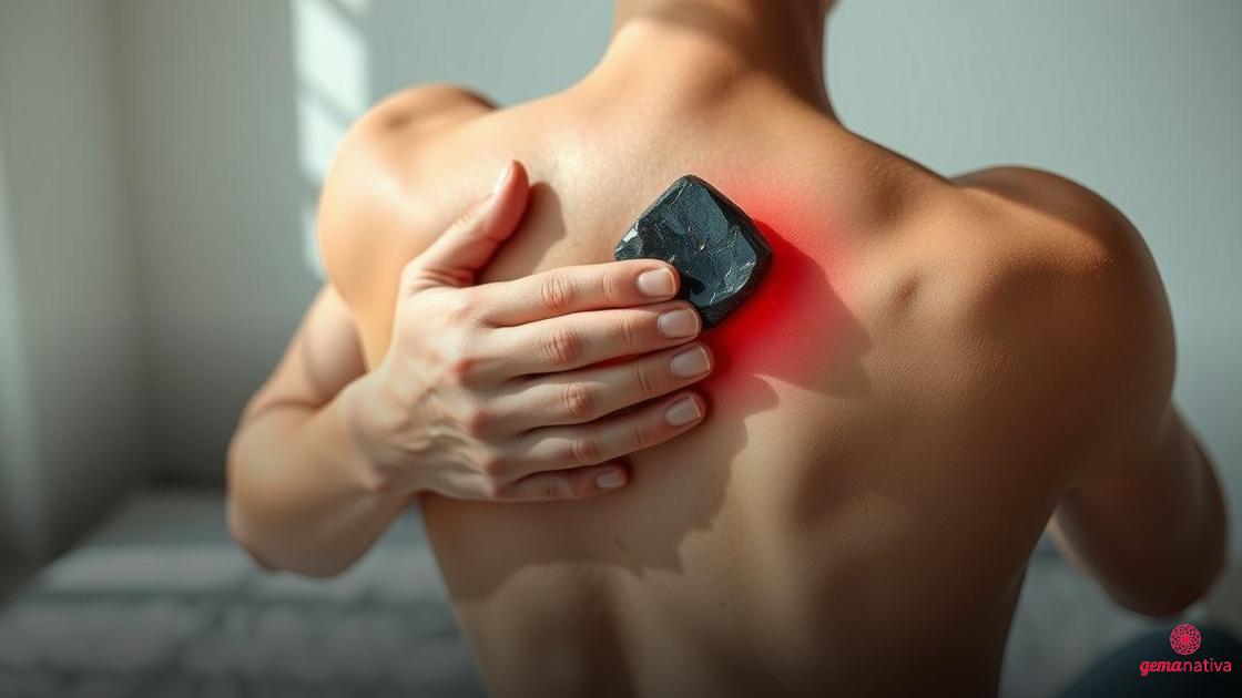 Como aplicar a Turmalina Negra diretamente nos pontos de dor Como aplicar a Turmalina Negra diretamente nos pontos de dor