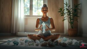 Como fazer uma meditação guiada com cristais calmantes Como fazer uma meditação guiada com cristais calmantes