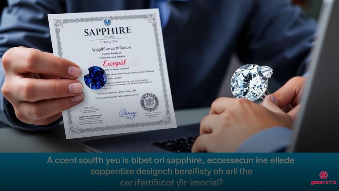 Como verificar a autenticidade e o certificado da Safira comprada online Como verificar a autenticidade e o certificado da Safira comprada online