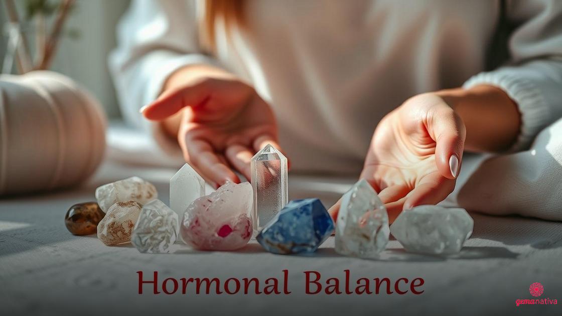 Cristais para Equilíbrio Hormonal e Saúde Feminina