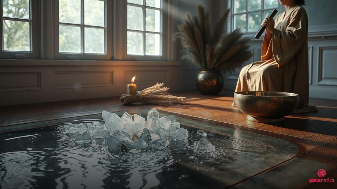 Cuidados após a meditação: limpeza dos cristais e do ambiente Cuidados após a meditação: limpeza dos cristais e do ambiente