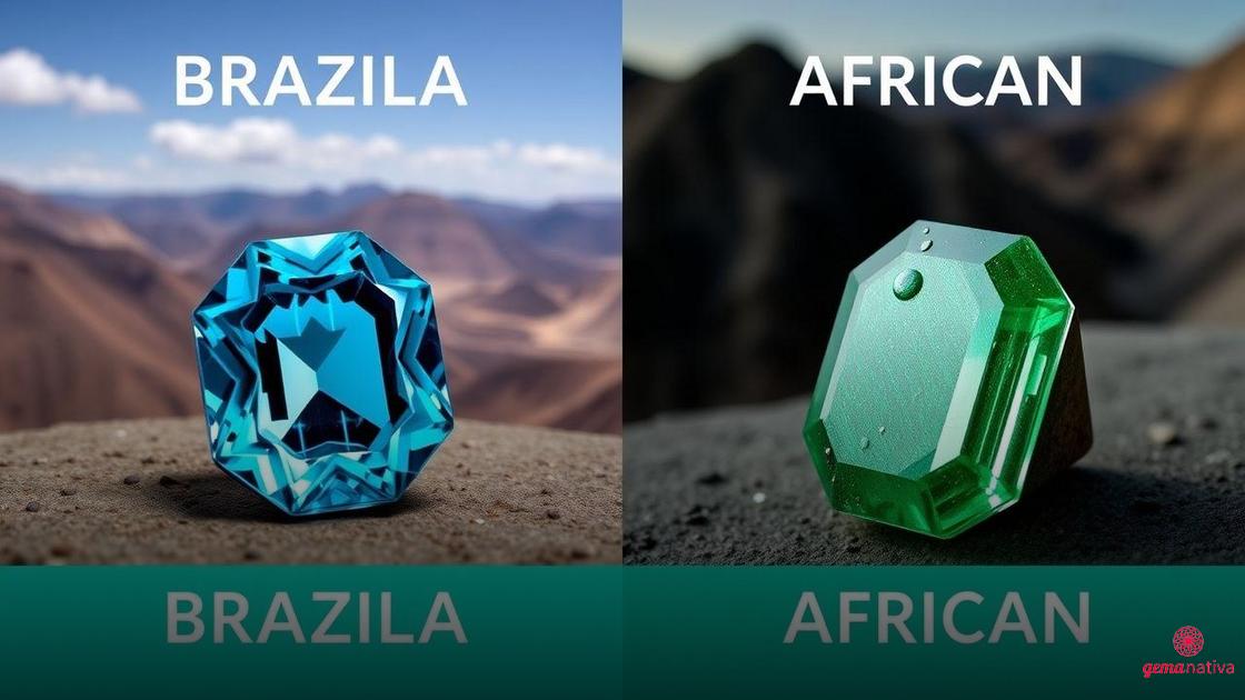 Diferenças entre as Turmalinas Paraíba brasileiras e africanas Diferenças entre as Turmalinas Paraíba brasileiras e africanas