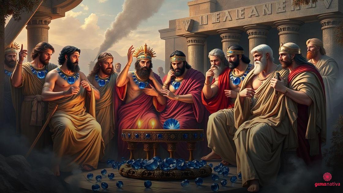 Lendas sobre a Safira na Grécia e Roma Antiga Lendas sobre a Safira na Grécia e Roma Antiga