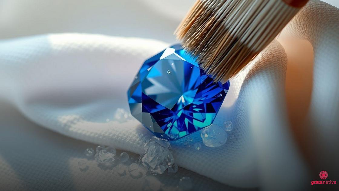 Métodos seguros de limpeza física da Safira Métodos seguros de limpeza física da Safira