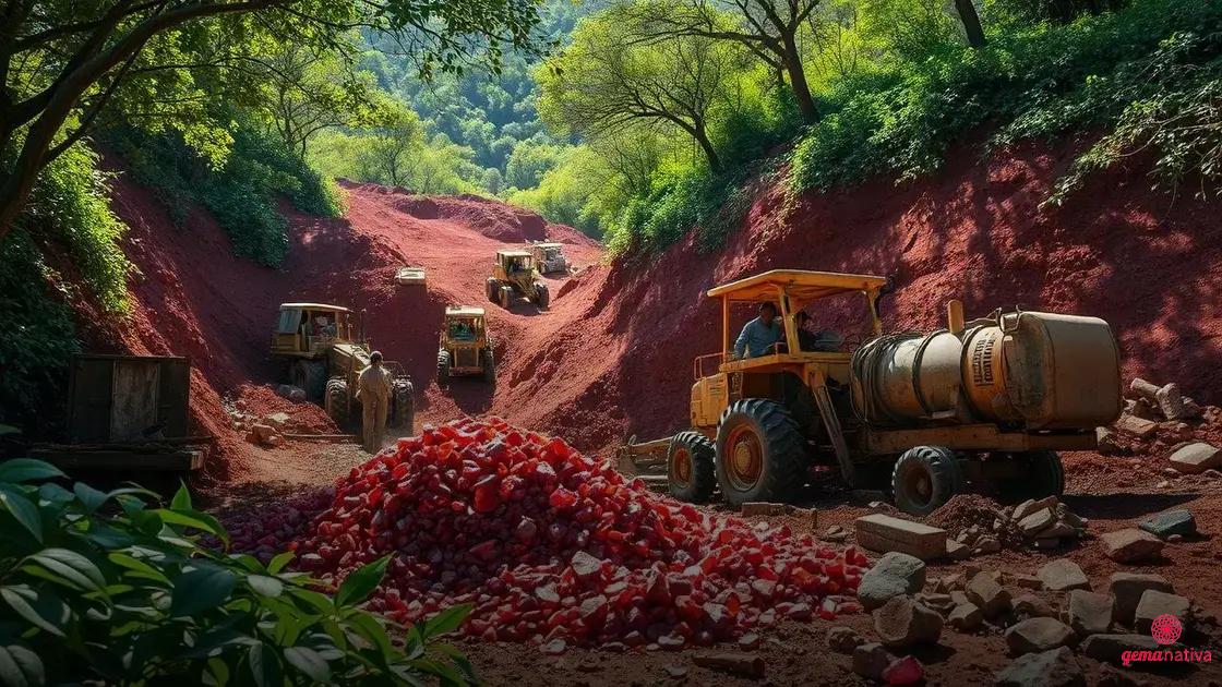 Mina de rubis em Moçambique triplica processamento com investimento de 61 milhões