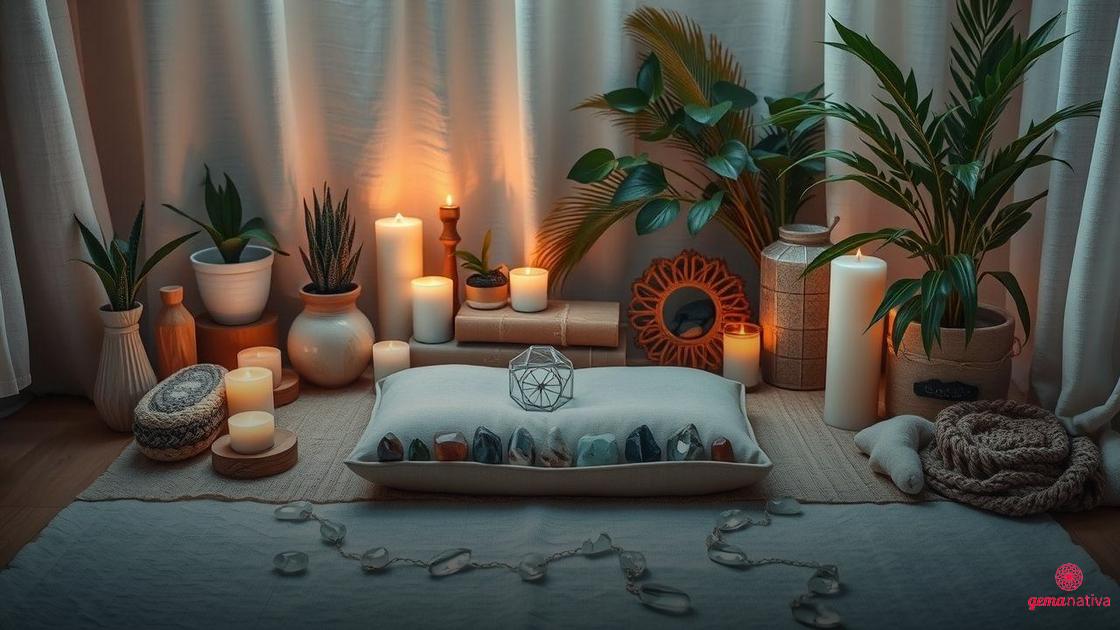 Preparando o ambiente para a meditação com cristais Preparando o ambiente para a meditação com cristais