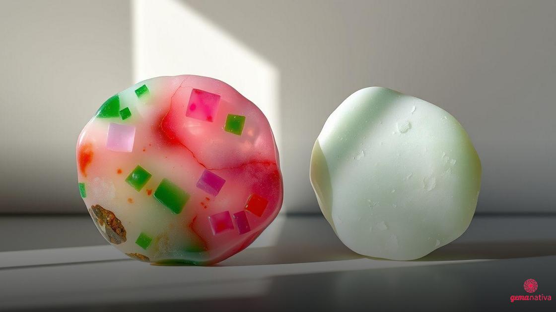Aparência e cores: como diferenciar visualmente Jadeíta e Nefrita Aparência e cores: como diferenciar visualmente Jadeíta e Nefrita