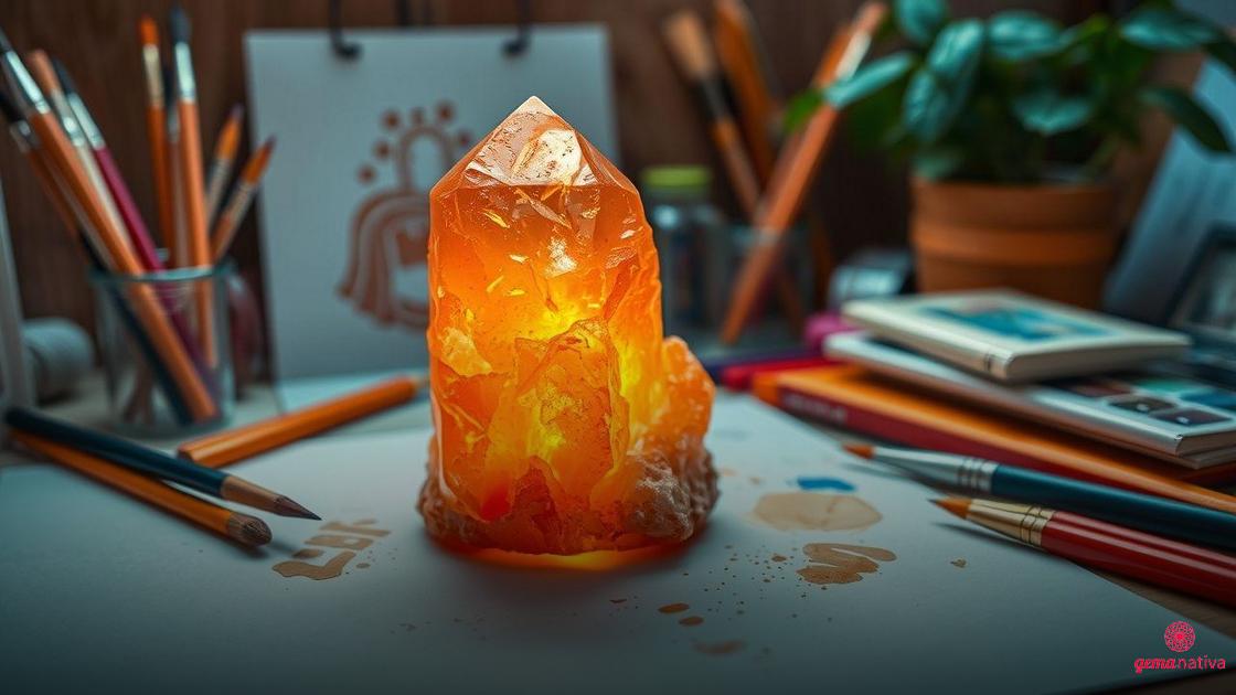 Benefícios da Selenita Laranja para criatividade, autoestima e vitalidade Benefícios da Selenita Laranja para criatividade, autoestima e vitalidade