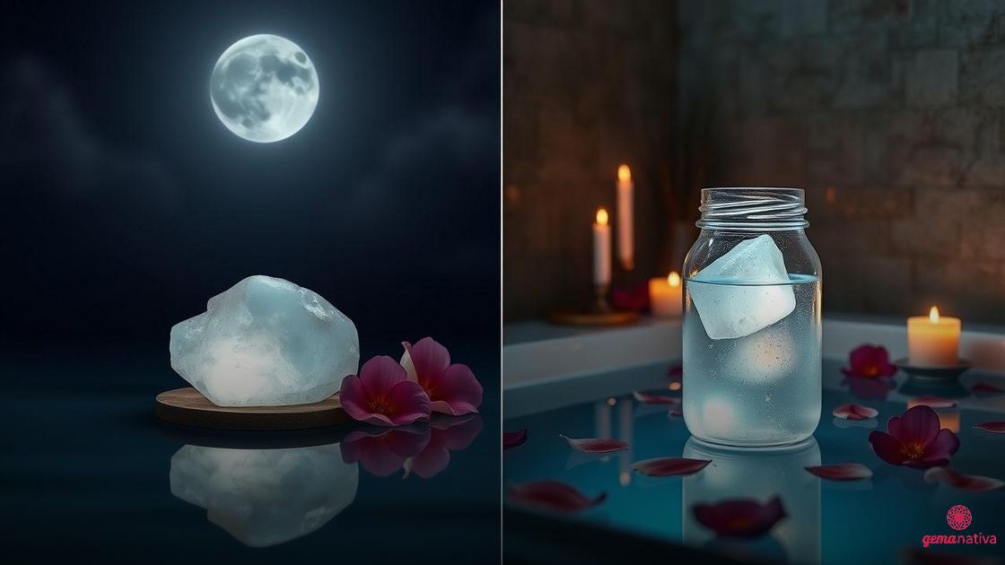 Como preparar elixires e banhos energéticos com Pedra da Lua Como preparar elixires e banhos energéticos com Pedra da Lua