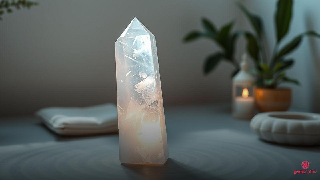 Propriedades energéticas da Selenita: limpeza, clareza e elevação vibracional Propriedades energéticas da Selenita: limpeza, clareza e elevação vibracional