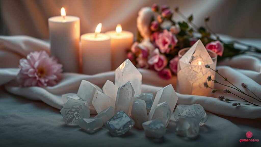 Uso da pedra da lua em rituais femininos