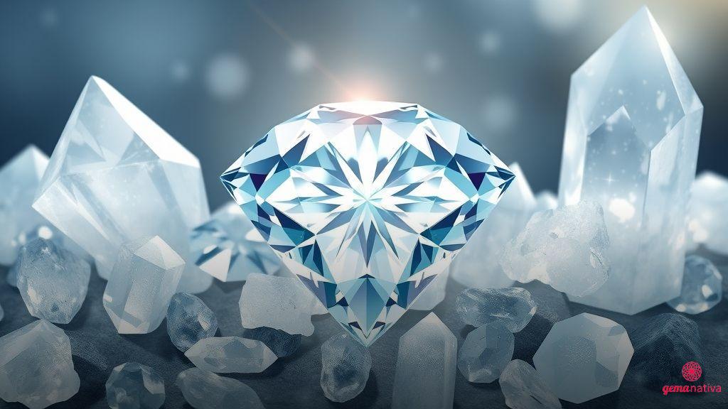 Branco e transparente: pureza, clareza e proteção nos diamantes e cristais Branco e transparente: pureza, clareza e proteção nos diamantes e cristais