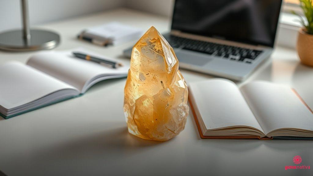 Calcita amarela e o estímulo à clareza mental Calcita amarela e o estímulo à clareza mental