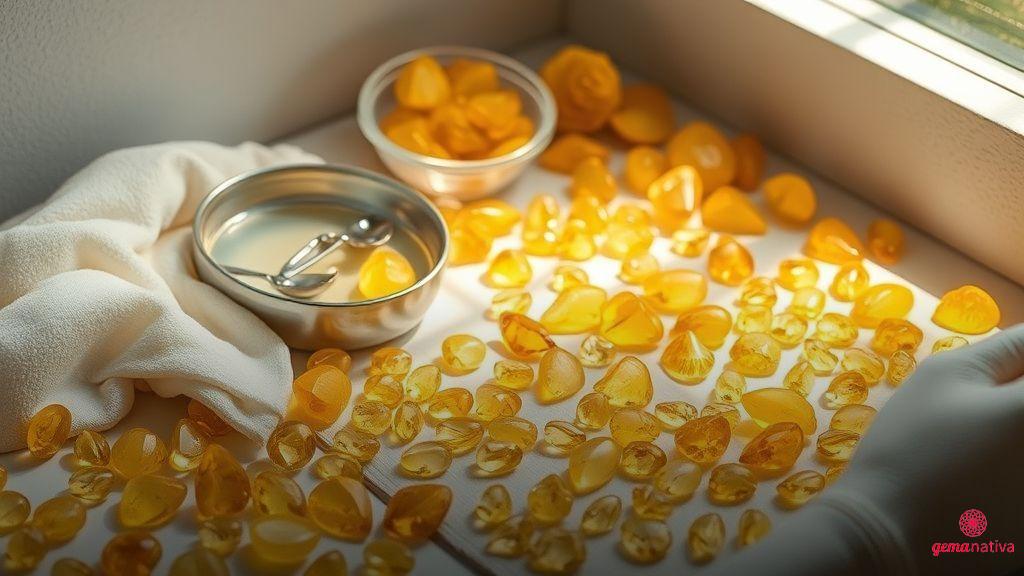 Cuidados e limpeza das pedras amarelas Cuidados e limpeza das pedras amarelas