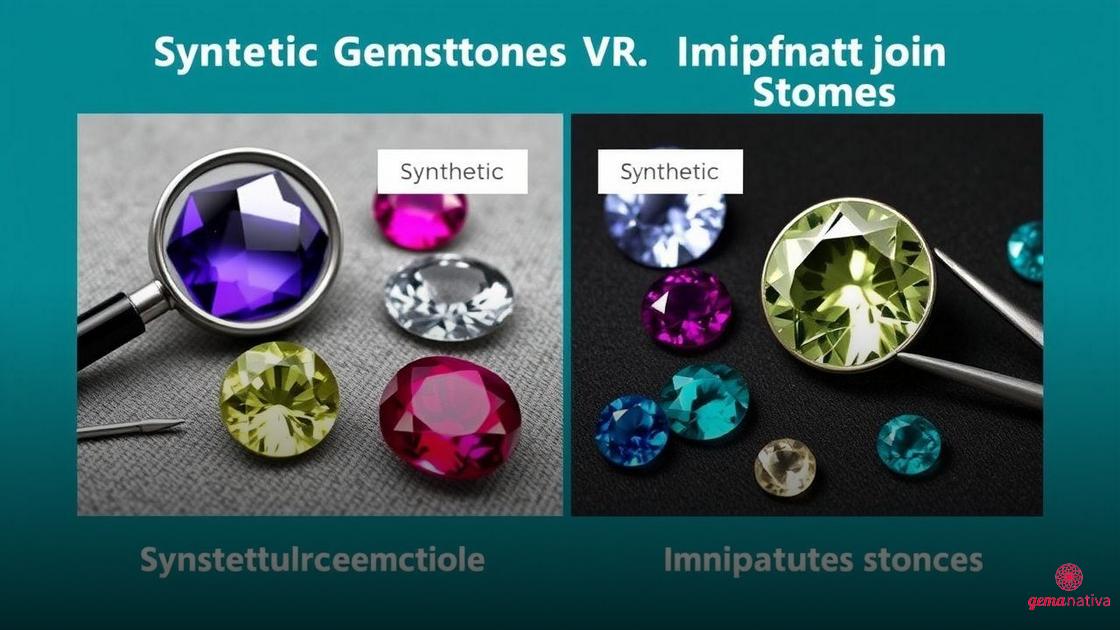 Diferenças entre gemas sintéticas e imitadas Diferenças entre gemas sintéticas e imitadas