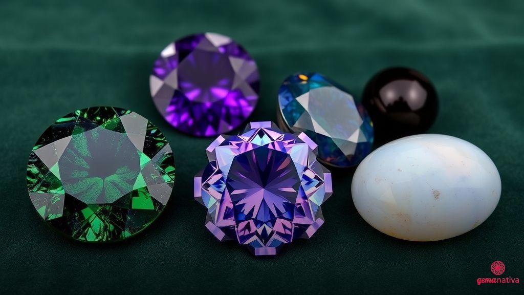Exemplos de pedras semipreciosas de maior valor no mercado Exemplos de pedras semipreciosas de maior valor no mercado