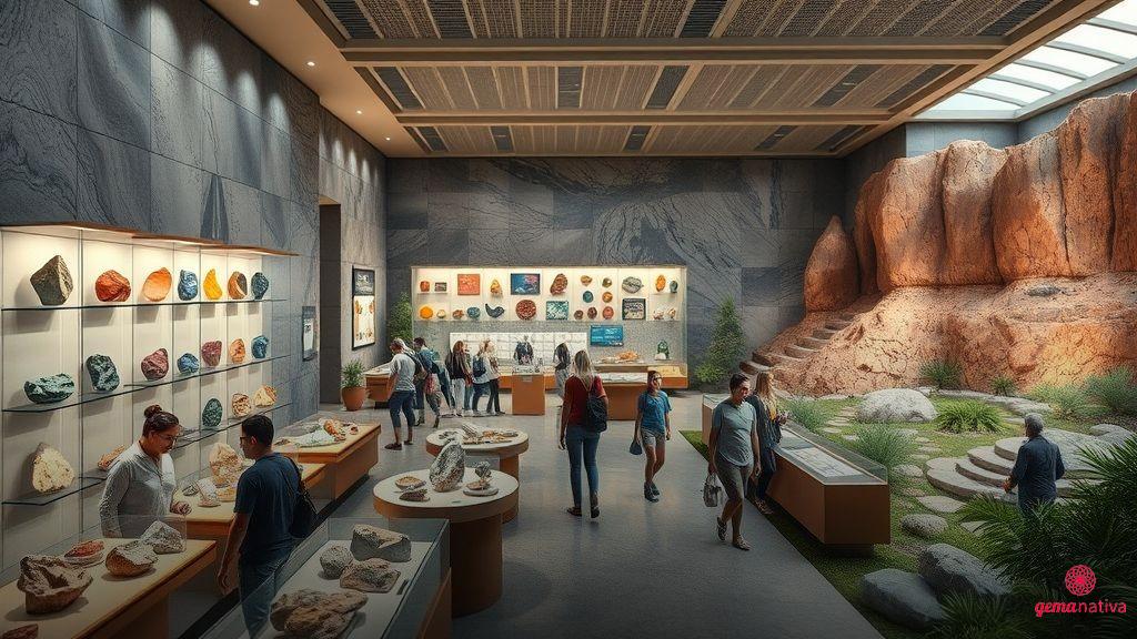 Museus e parques de geologia com pedras preciosas Museus e parques de geologia com pedras preciosas