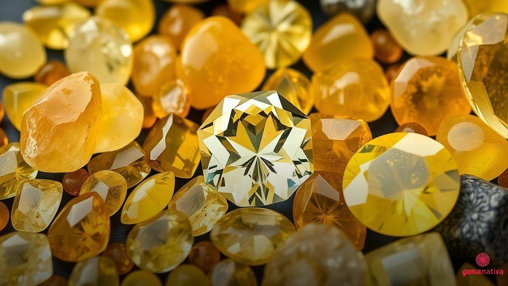 Outras pedras amarelas menos conhecidas e suas propriedades Outras pedras amarelas menos conhecidas e suas propriedades
