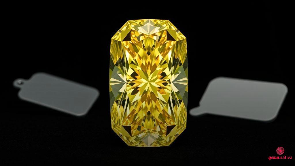 A maior venda de diamante amarelo de 133,03 ct em leilão recente A maior venda de diamante amarelo de 133,03 ct em leilão recente