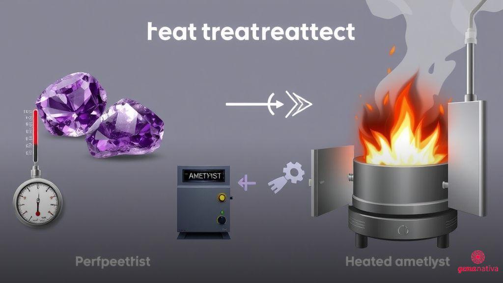 Ametista queimada: processo de transformação pelo calor Ametista queimada: processo de transformação pelo calor