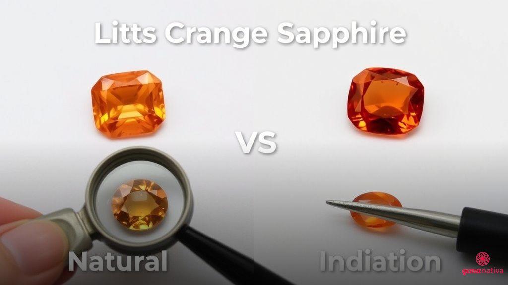 Como identificar uma safira laranja natural de imitações Como identificar uma safira laranja natural de imitações