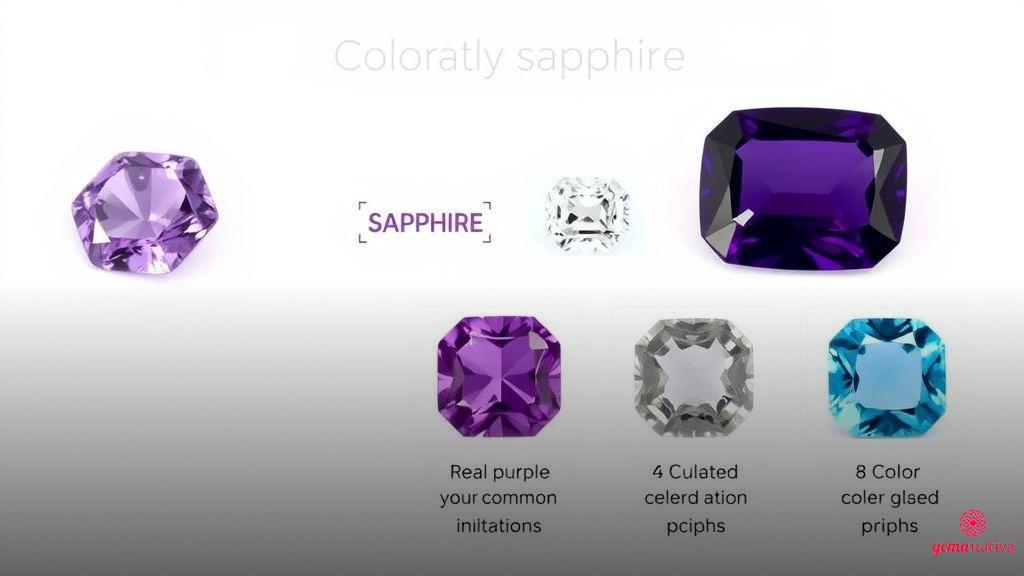 Como identificar uma safira roxa natural de imitações Como identificar uma safira roxa natural de imitações