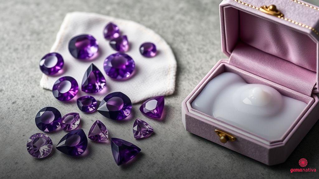 Cuidados e conservação das pedras roxas Cuidados e conservação das pedras roxas