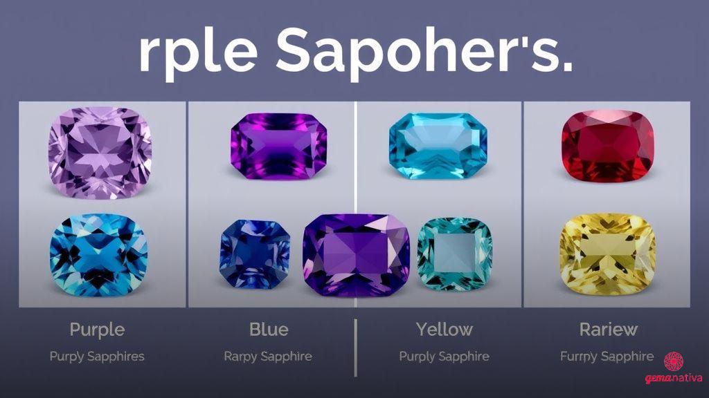 Diferenças entre safira roxa e outras variedades de safira Diferenças entre safira roxa e outras variedades de safira