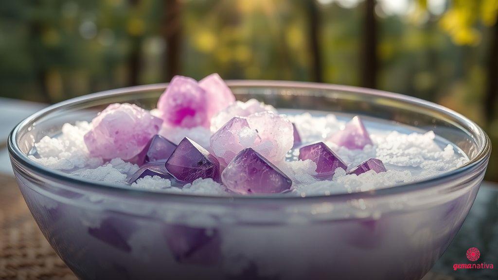 Limpeza e energização de pedras roxas para potencializar seus efeitos Limpeza e energização de pedras roxas para potencializar seus efeitos