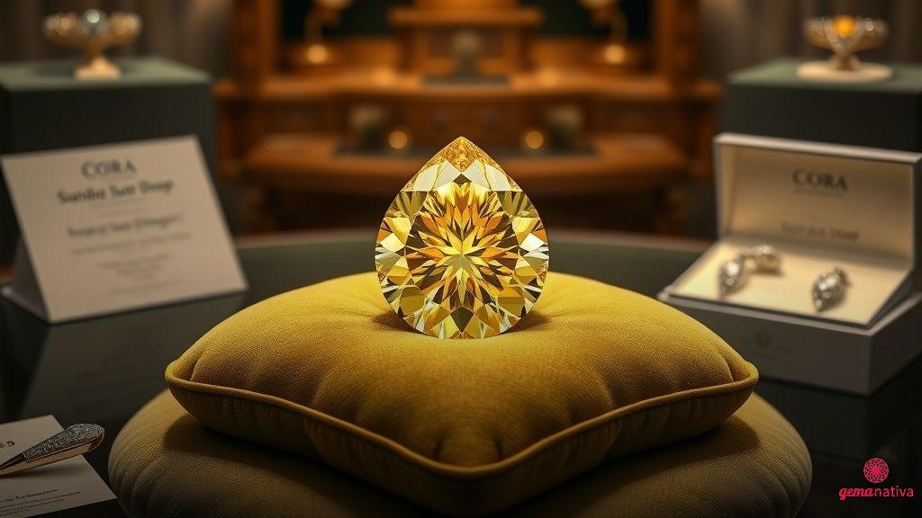 O recorde do Sun-Drop / Cora Sun-Drop Diamond no leilão O recorde do Sun-Drop / Cora Sun-Drop Diamond no leilão