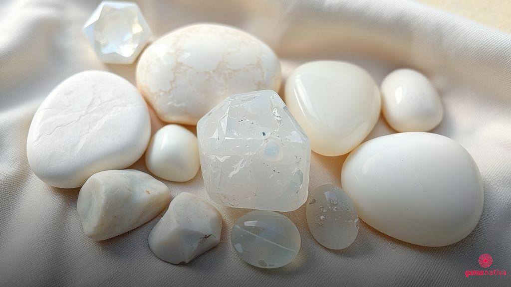 Outras pedras brancas menos conhecidas e seus significados Outras pedras brancas menos conhecidas e seus significados