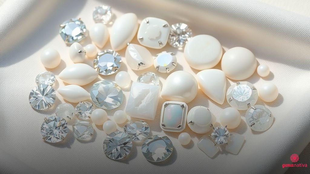 Principais pedras brancas e suas características únicas Principais pedras brancas e suas características únicas