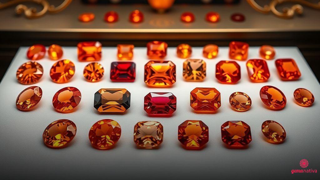 Safiras laranja de destaque em leilões internacionais Safiras laranja de destaque em leilões internacionais